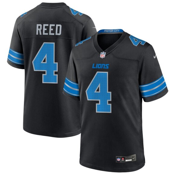 Mens Youths Kids Womens DJ Reed Black Stitched Jersey